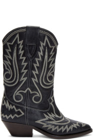 Isabel Marant - Black Western Stitch Duerto Boots