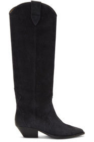 Isabel Marant - SSENSE Exclusive Black Washed Denvee Boots
