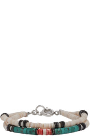 Isabel Marant - Bracelet en coquillage bleu et beige