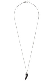 Isabel Marant - Collier à chaîne noir et argenté Sautoir