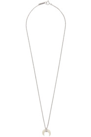Isabel Marant - Collier blanc cassé et argenté Zanzibar