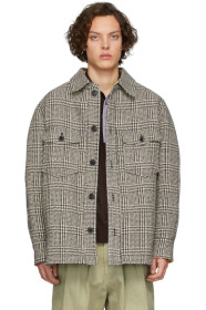 Isabel Marant - Blouson en laine noir et beige