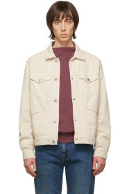 Isabel Marant - Blouson en velours côtelé blanc cassé Iscot