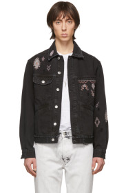 Isabel Marant - Blouson en denim noir Jarod