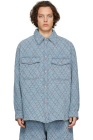 Isabel Marant - Chemise matelassée en denim bleue