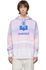 Isabel Marant - Pull à capuche mauve et rose Miley