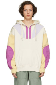 Isabel Marant - Pull à capuche contrasté mauve Nanselo