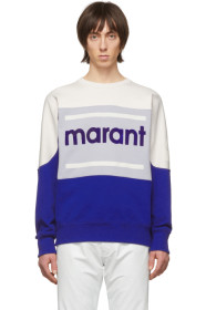 Isabel Marant - Pull molletonné bleu Gallianh