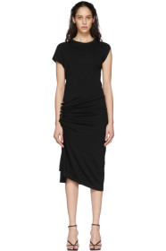 Paco Rabanne - Black Gathered Jersey Dress