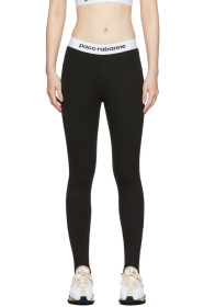Paco Rabanne - Black Bodyline Stirrup Leggings