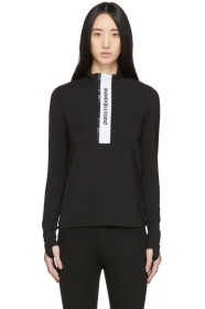 Paco Rabanne - Black Bodyline Half-Zip Sweatshirt