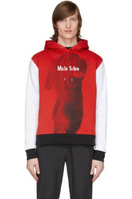 Paco Rabanne - Red & White Peter Saville Edition 'Male Tales' Hoodie