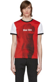 Paco Rabanne - Red & White Peter Saville Edition 'Male Tales' T-Shirt