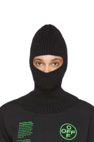 Off-White - Black Cotton Balaclava