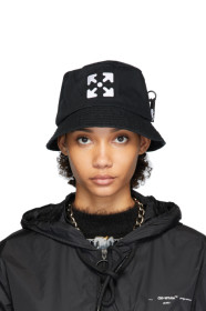 Off-White - Black Logo Bucket Hat