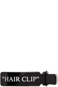 Off-White - Black Quote Hair Clip