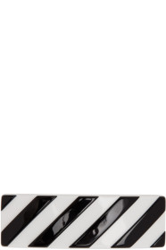 Off-White - White & Black Diag Hair Clip