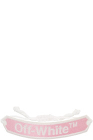 Off-White - Pink Logo Macramé Bracelet