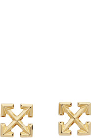 Off-White - Gold Small Arrow Earrings