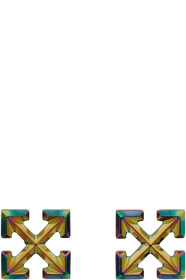 Off-White - Multicolor Anodized Mini Arrow Earrings