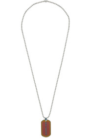 Off-White - Iridescent Dogtag Necklace