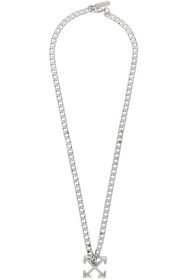 Off-White - Silver Arrows Necklace