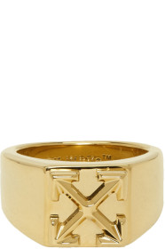 Off-White - Gold Arrow Ring