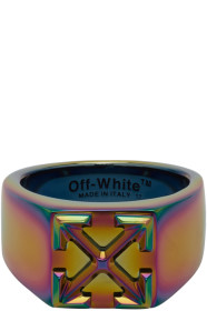Off-White - マルチカラー アノダイズ アロー リング