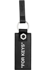Off-White - Black Quote Keychain