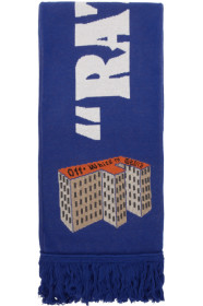 Off-White - Blue Knit Building Scarf