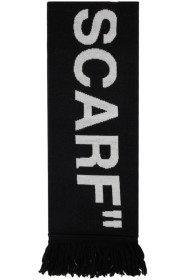 Off-White - Black Quotes Scarf