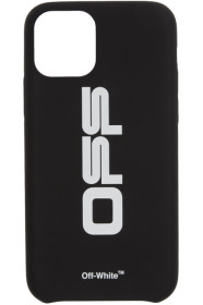 Off-White - Black & White Wavy Logo iPhone 11 Pro Case