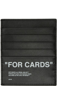 Off-White - ブラック Quote カード ホルダー
