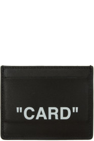 Off-White - Black Quote Card Holder