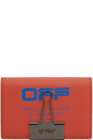 Off-White - Red & Blue Logo Bifold Card Holder