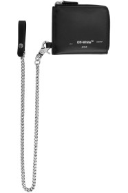 Off-White - ブラック シーズナル ロゴ チェーン ウォレット