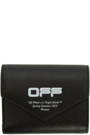 Off-White - Black & White Logo Trifold Wallet