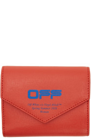 Off-White - Red & Blue Logo Trifold Wallet