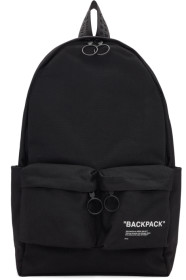 Off-White - Black Quote Backpack
