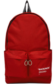 Off-White - Red Quote Backpack