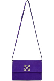 Off-White - Purple Suede Jitney 1.0 Bag