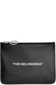 Off-White - Black 'For Belongings' Pouch