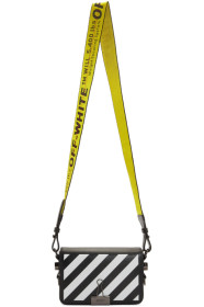Off-White - Sac à rabat noir Diag Mini