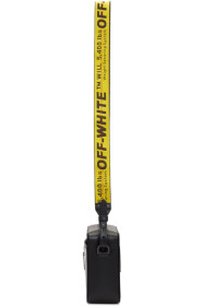 Off-White - Sac caméra noir et blanc Diag