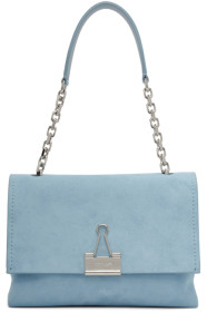 Off-White - Sac à pince-notes bleu Medium Soft Velour