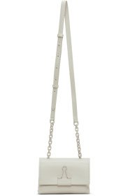 Off-White - Sac à pince-notes blanc cassé Small Soft