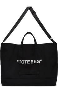 Off-White - SSENSE Exclusive Black Quote Tote