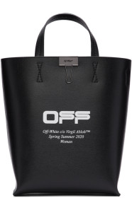 Off-White - 黑色 Wavy Logo 托特包
