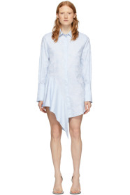 Off-White - Blue Waves Asymmetrical Dress