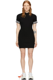 Off-White - Black Knit Industrial Polo Dress